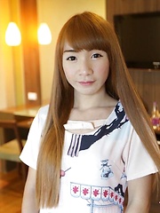 Small boobs Thai Ladyboy with hairy cock enjoys ass fucking